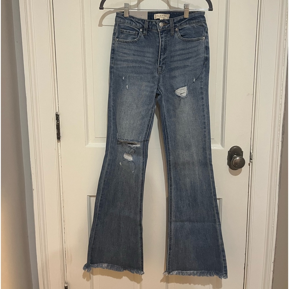 Harper Heritage Medium-Wash High Rise Flare Jeans